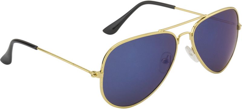 Mirrored Aviator Sunglasses (Free Size)  (For Boys & Girls, Grey, Blue)