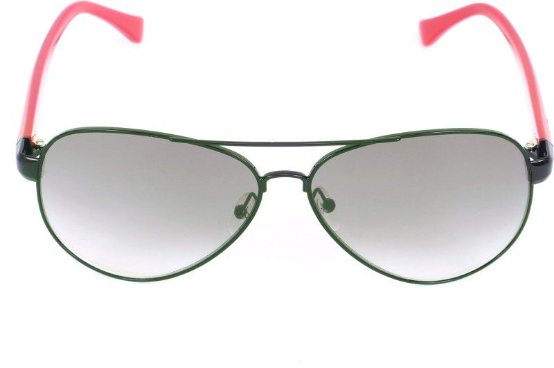 Gradient Aviator Sunglasses (62)  (For Men & Women, Grey)