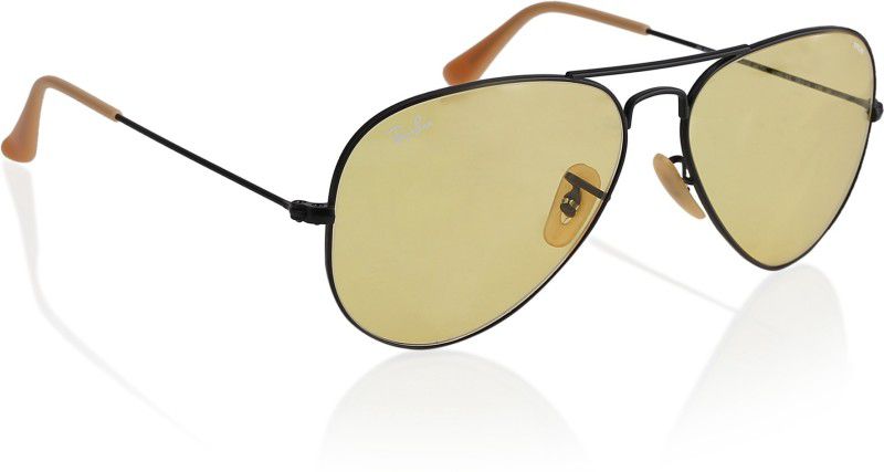 UV Protection Aviator Sunglasses (58)  (For Men, Yellow)