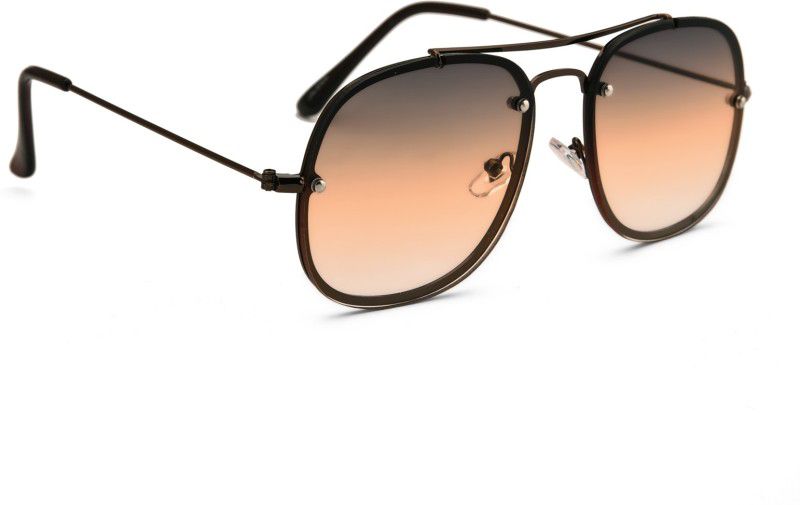 UV Protection Retro Square Sunglasses (58)  (For Men & Women, Green, Brown)