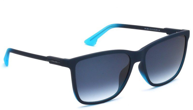 Gradient Rectangular Sunglasses (57)  (For Men, Blue)