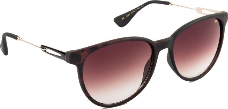Gradient Oval Sunglasses (Free Size)  (For Men & Women, Brown)