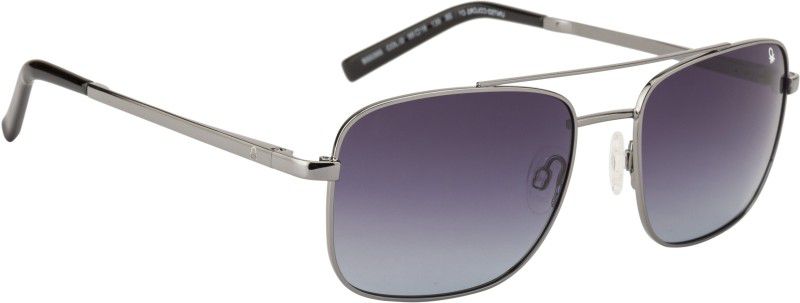 Gradient Aviator Sunglasses (55)  (For Men & Women, Grey)