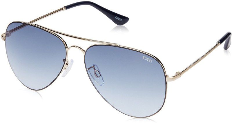Gradient Aviator Sunglasses (59)  (For Men & Women, Blue)