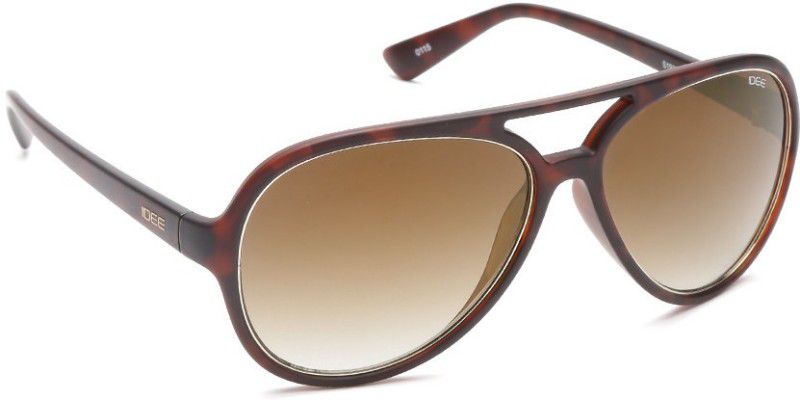 Gradient Aviator Sunglasses (Free Size)  (For Men & Women, Brown)