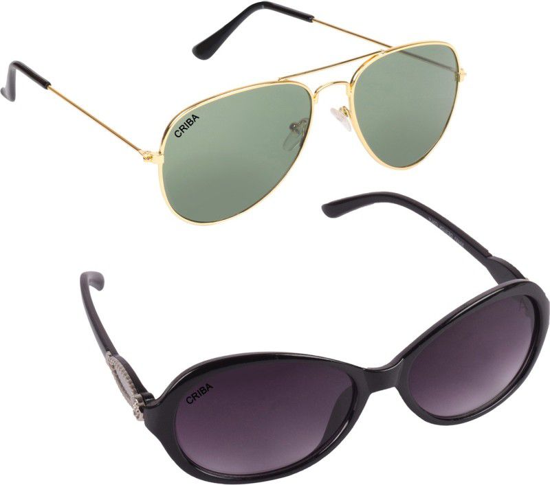 UV Protection Cat-eye Sunglasses (58)  (For Men & Women, Grey)