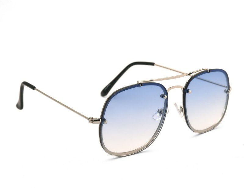 UV Protection Retro Square Sunglasses (58)  (For Men & Women, Blue)