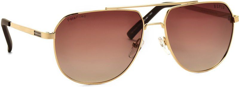 Polarized, UV Protection Rectangular Sunglasses (Free Size)  (For Boys & Girls, Brown)