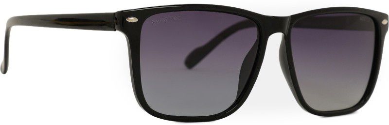 Polarized, UV Protection Wayfarer Sunglasses (58)  (For Men & Women, Grey)