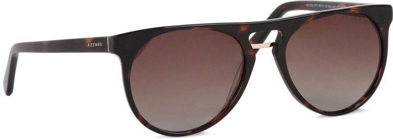 Polarized, Gradient, UV Protection Oval Sunglasses (56)  (For Men & Women, Brown)