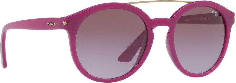 Gradient Round Sunglasses (53)  (For Women, Violet)