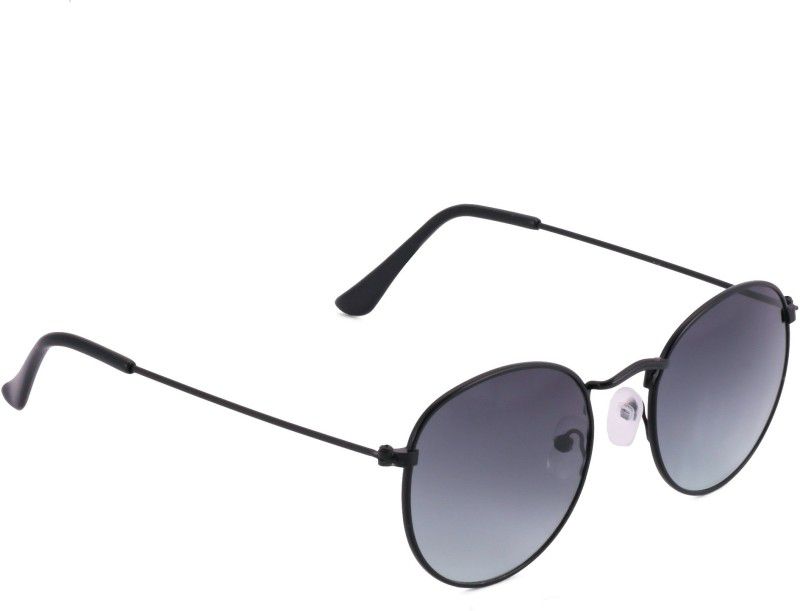 Round Sunglasses (53)  (For Men, Black)