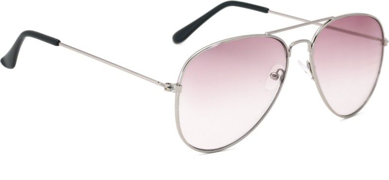 Gradient Aviator Sunglasses (58)  (For Men & Women, Pink)