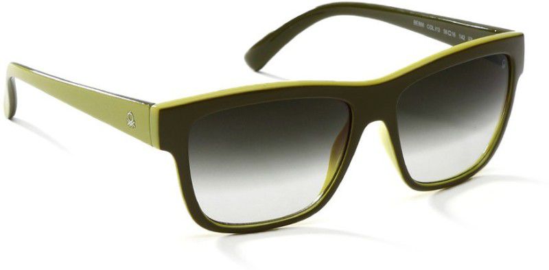 Gradient Wayfarer Sunglasses (53)  (For Men, Green)