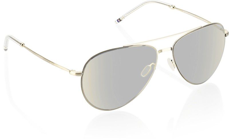 UV Protection Aviator Sunglasses (58)  (For Men, Golden)