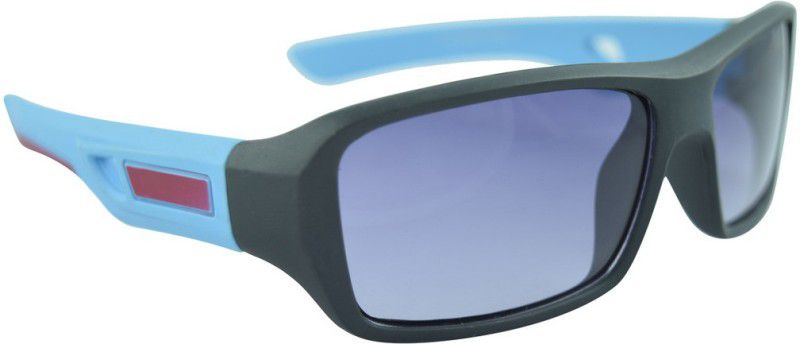 UV Protection Sports Sunglasses (Free Size)  (For Boys, Blue)