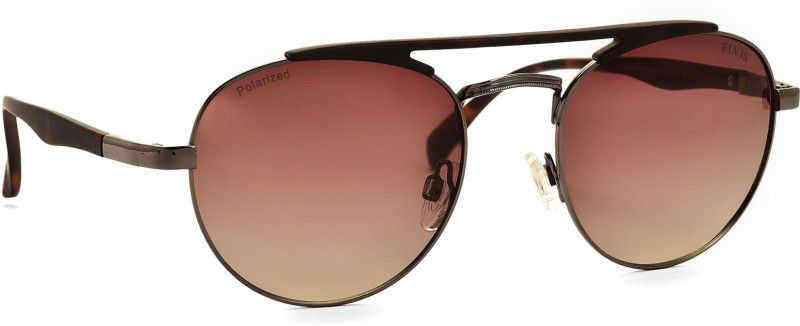 Polarized, UV Protection Round Sunglasses (Free Size)  (For Boys & Girls, Brown)