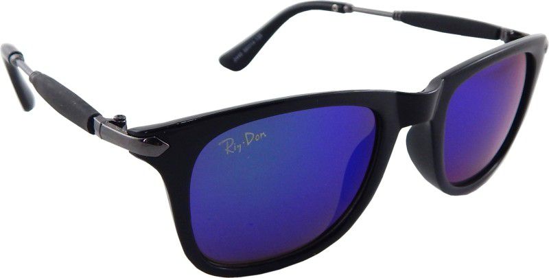 UV Protection, Mirrored Rectangular Sunglasses (Free Size)  (For Men & Women, Green)