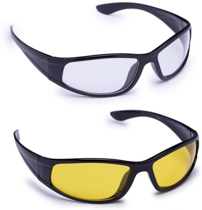 Others Sports Sunglasses (Free Size)  (For Men & Women, Yellow, Clear)
