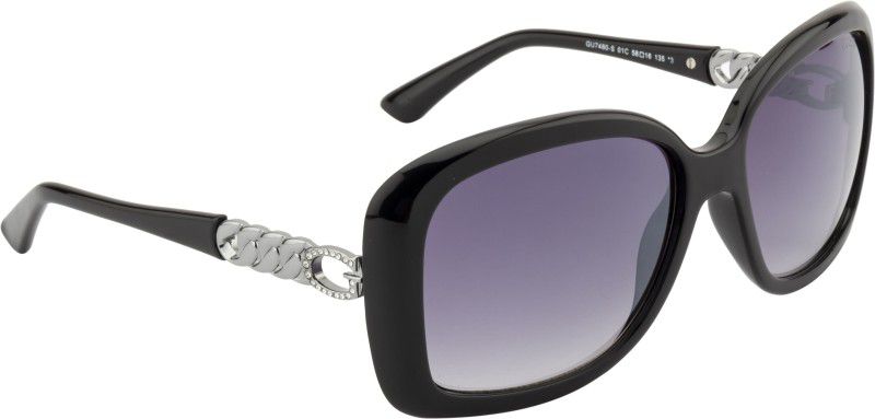 Gradient Over-sized Sunglasses (58)  (For Women, Grey)