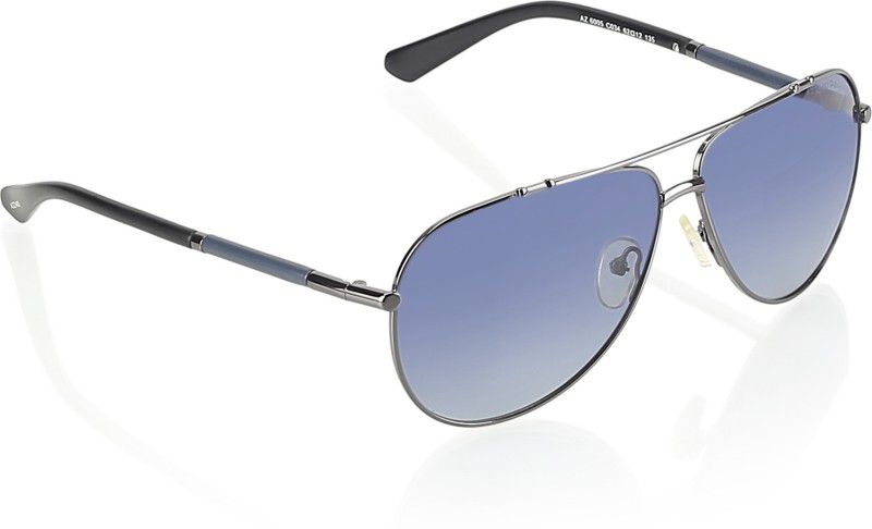 Gradient Aviator Sunglasses (62)  (For Men, Blue)