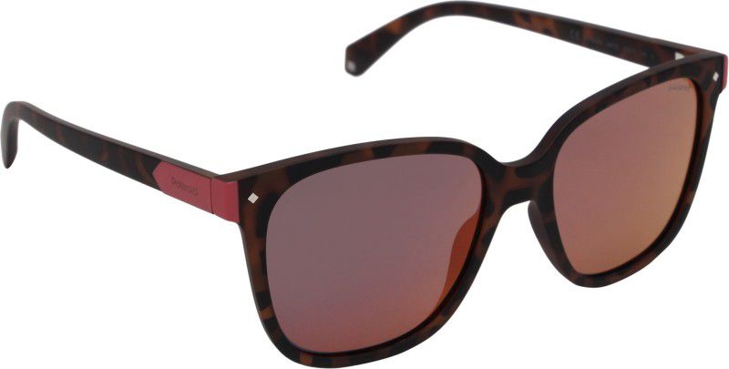 Polarized Wayfarer Sunglasses (Free Size)  (For Women, Red)
