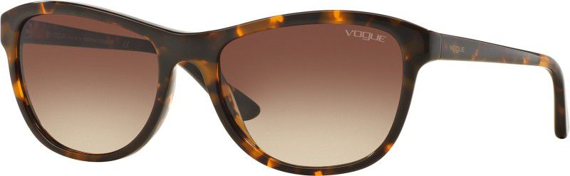 Gradient Cat-eye Sunglasses  (For Women, Brown)