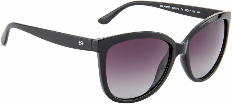 Gradient Cat-eye Sunglasses (55)  (For Women, Violet)