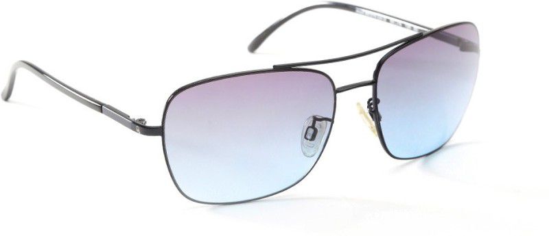 Gradient Aviator Sunglasses (56)  (For Men & Women, Grey, Blue)