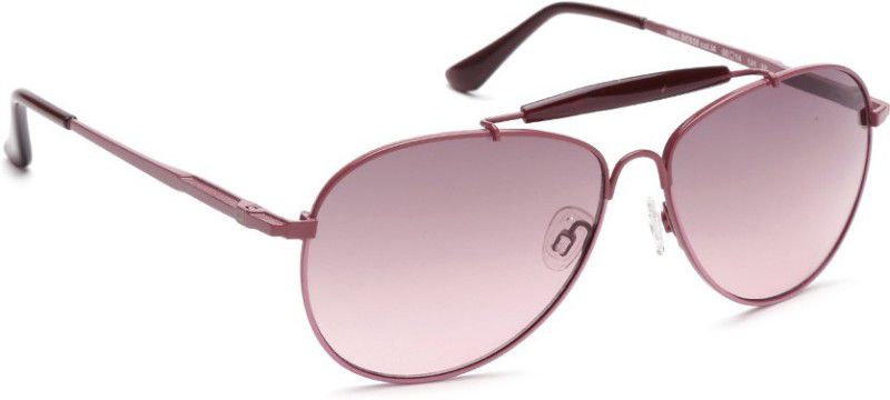 Gradient Aviator Sunglasses (59)  (For Men & Women, Brown, Violet)