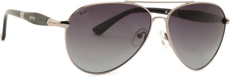 Polarized, UV Protection Aviator Sunglasses (Free Size)  (For Men, Black)