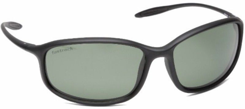 UV Protection, Polarized, Riding Glasses Oval Sunglasses (Free Size)  (For Men, Green)