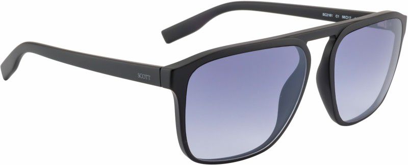Gradient Wayfarer Sunglasses (58)  (For Men & Women, Blue)