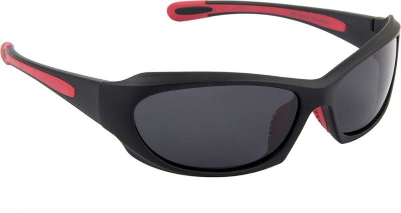 Polarized Sports Sunglasses (Free Size)  (For Boys & Girls, Grey)