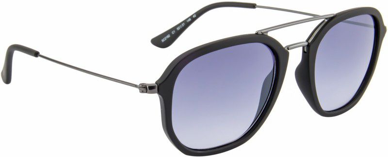 Gradient Aviator Sunglasses (52)  (For Men & Women, Blue)