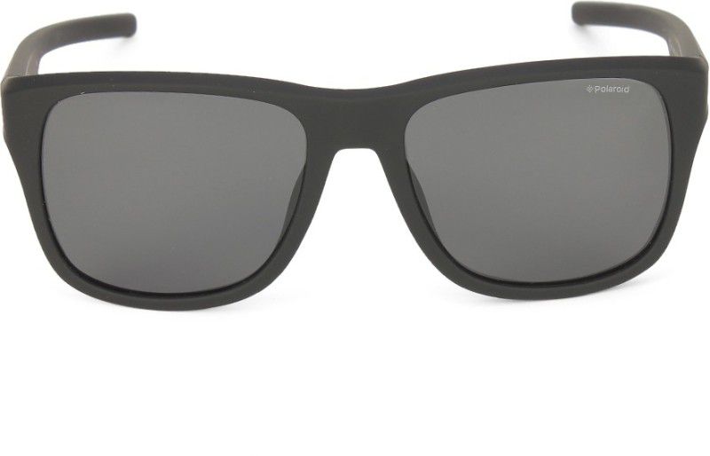 Polarized Wayfarer Sunglasses (Free Size)  (For Men, Grey)