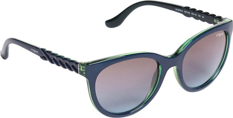 Cat-eye Sunglasses (Free Size)  (For Women, Blue)