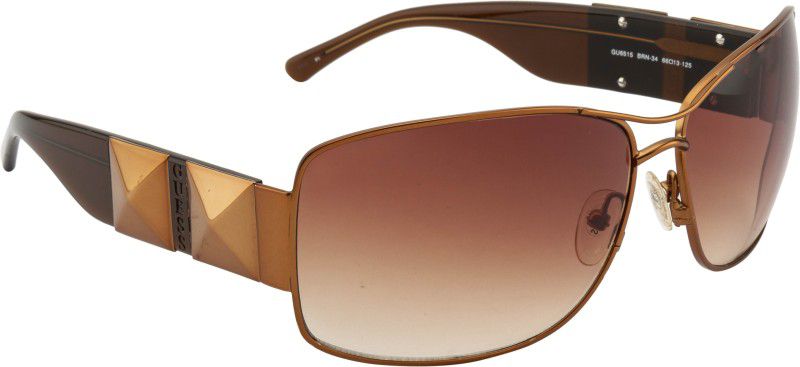 Gradient Over-sized Sunglasses (66)  (For Women, Brown)