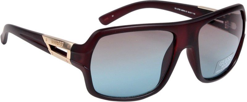 Over-sized Sunglasses (Free Size)  (For Men & Women, Blue)