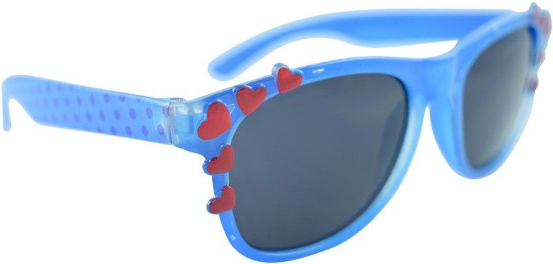 UV Protection Sports Sunglasses (Free Size)  (For Boys & Girls, Blue, Black)