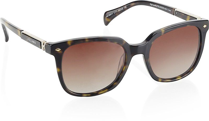 UV Protection Retro Square Sunglasses (53)  (For Women, Brown)
