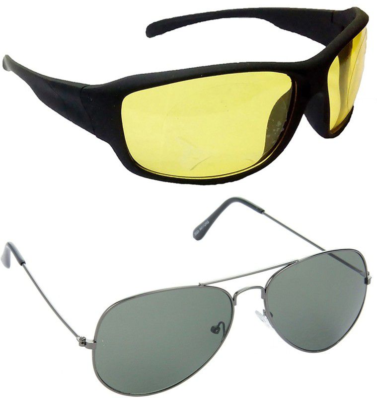 Gradient Sports Sunglasses (Free Size)  (For Men, Yellow)
