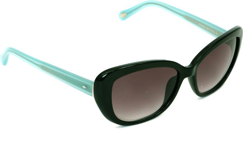 Gradient Oval Sunglasses (55)  (For Women, Violet)