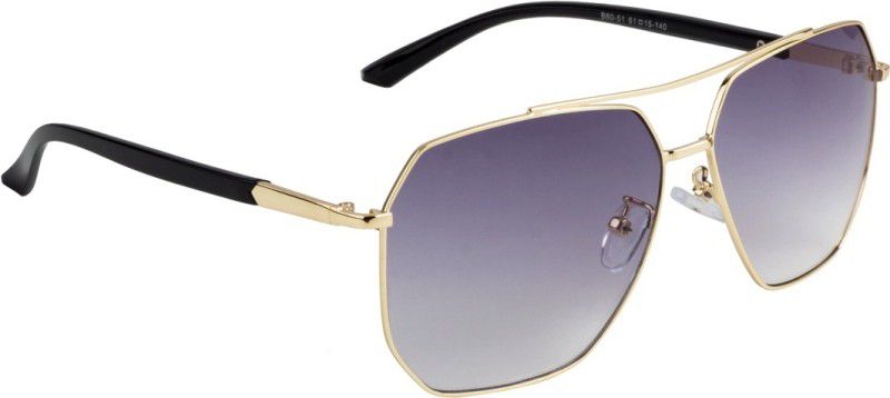 UV Protection Retro Square Sunglasses (61)  (For Men & Women, Blue)