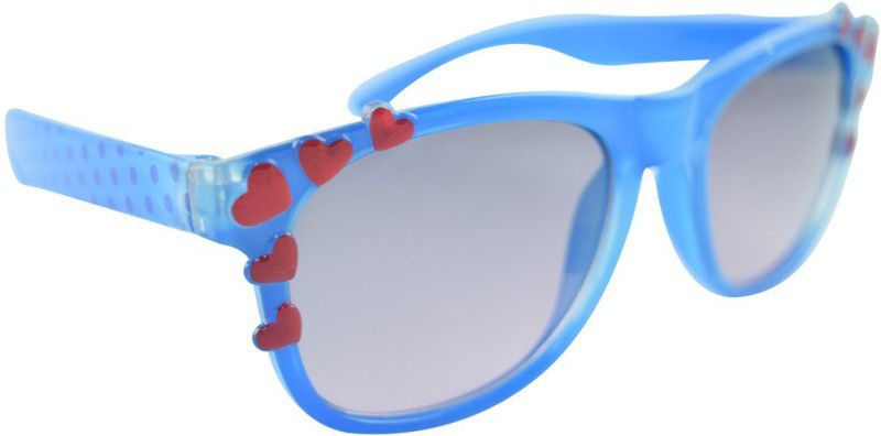 UV Protection Sports Sunglasses (Free Size)  (For Boys & Girls, Blue, Grey)