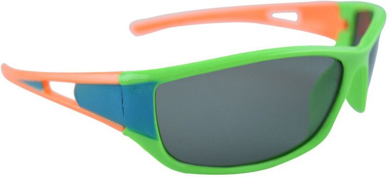 UV Protection Sports Sunglasses (Free Size)  (For Boys & Girls, Green)