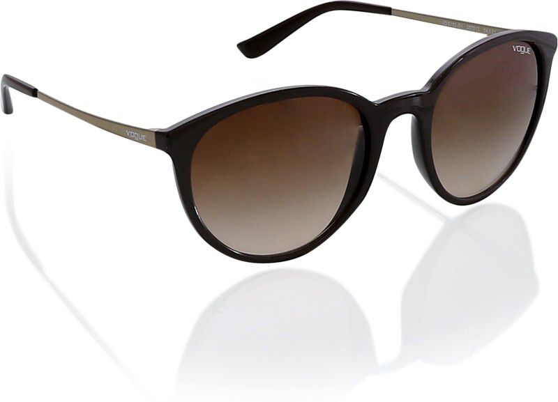 Gradient Oval Sunglasses (54)  (For Women, Brown)
