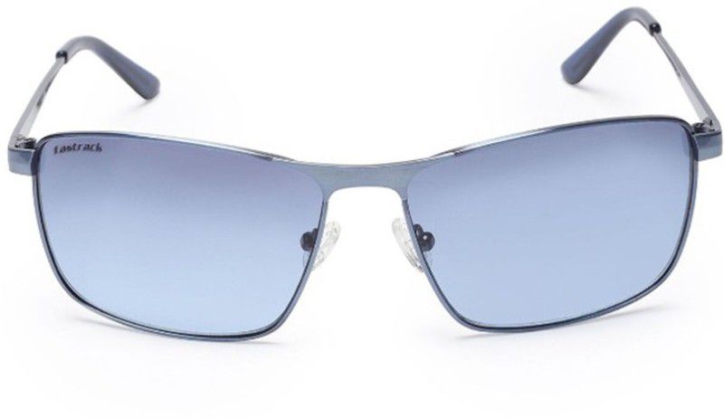 Gradient Rectangular Sunglasses (Free Size)  (For Men, Black)