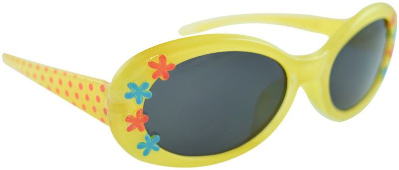 UV Protection Sports Sunglasses (Free Size)  (For Boys & Girls, Yellow, Black)