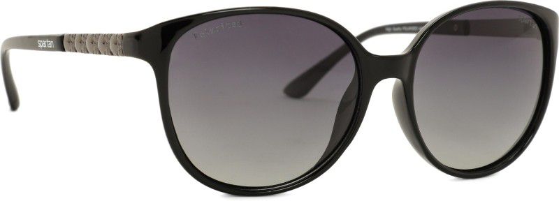 Polarized, UV Protection Cat-eye Sunglasses (56)  (For Girls, Grey)